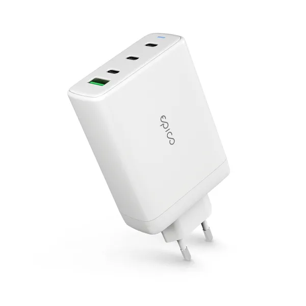 Epico UltraBoost GaN 140W Wall Charger EA140 | White | 3 &times; USB-C PD  &amp;  1 &times; USB-A