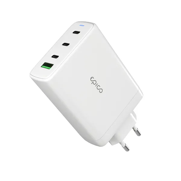 Epico UltraBoost GaN 140W Wall Charger EA140 | White | 3 &times; USB-C PD  &amp;  1 &times; USB-A