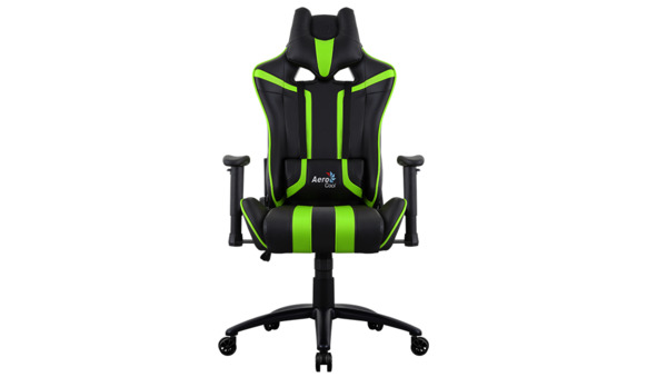 Aerocool AC120 AIR - gaming chair, black/green
