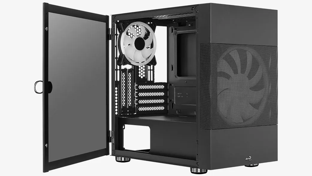 Aerocool Atomic - Mini Tower case, Black