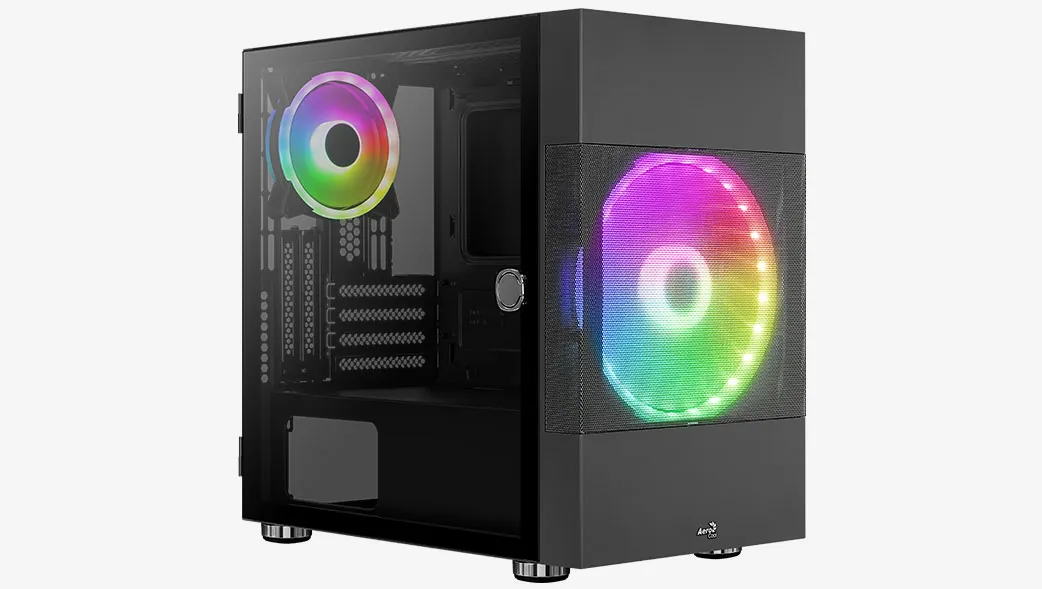 Aerocool Atomic - Mini Tower case, Black
