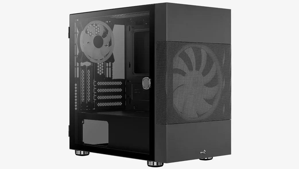 Aerocool Atomic - Mini Tower case, Black