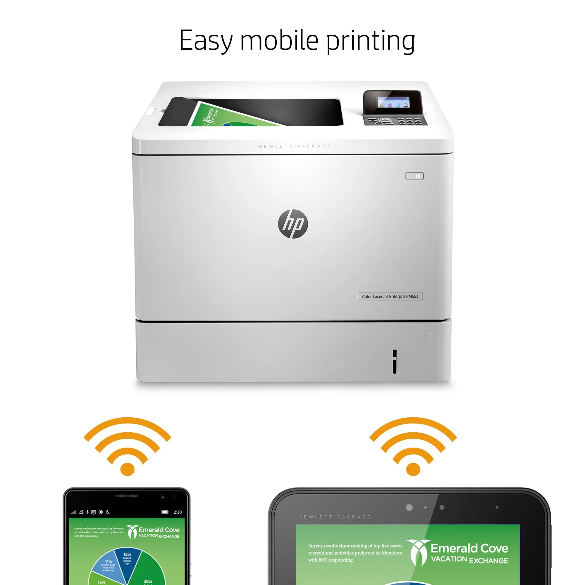 HP Color LaserJet Enterprise M553n LAN, A4 -v&auml;rilasertulostin