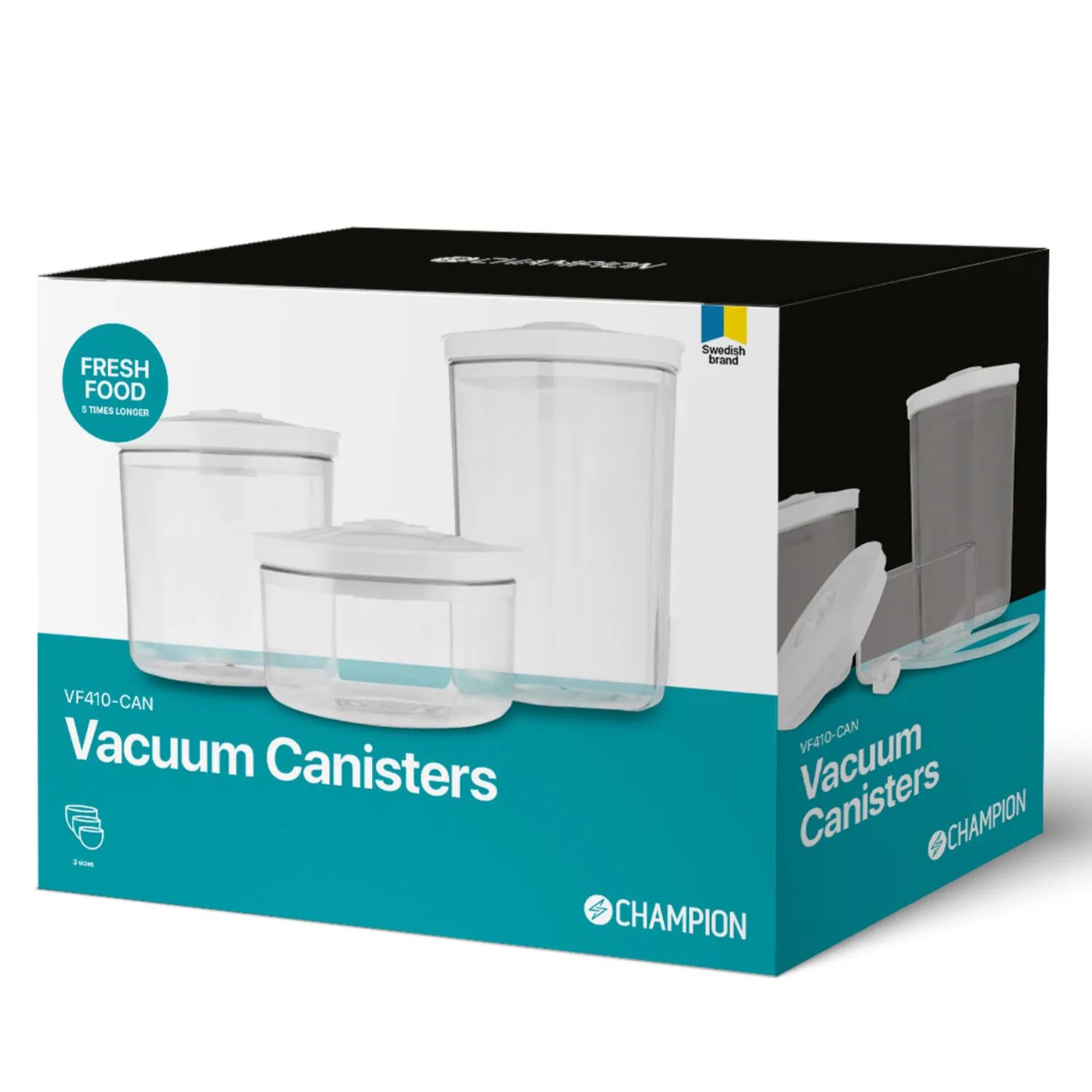 Champion Vacuum containers  3-pcs