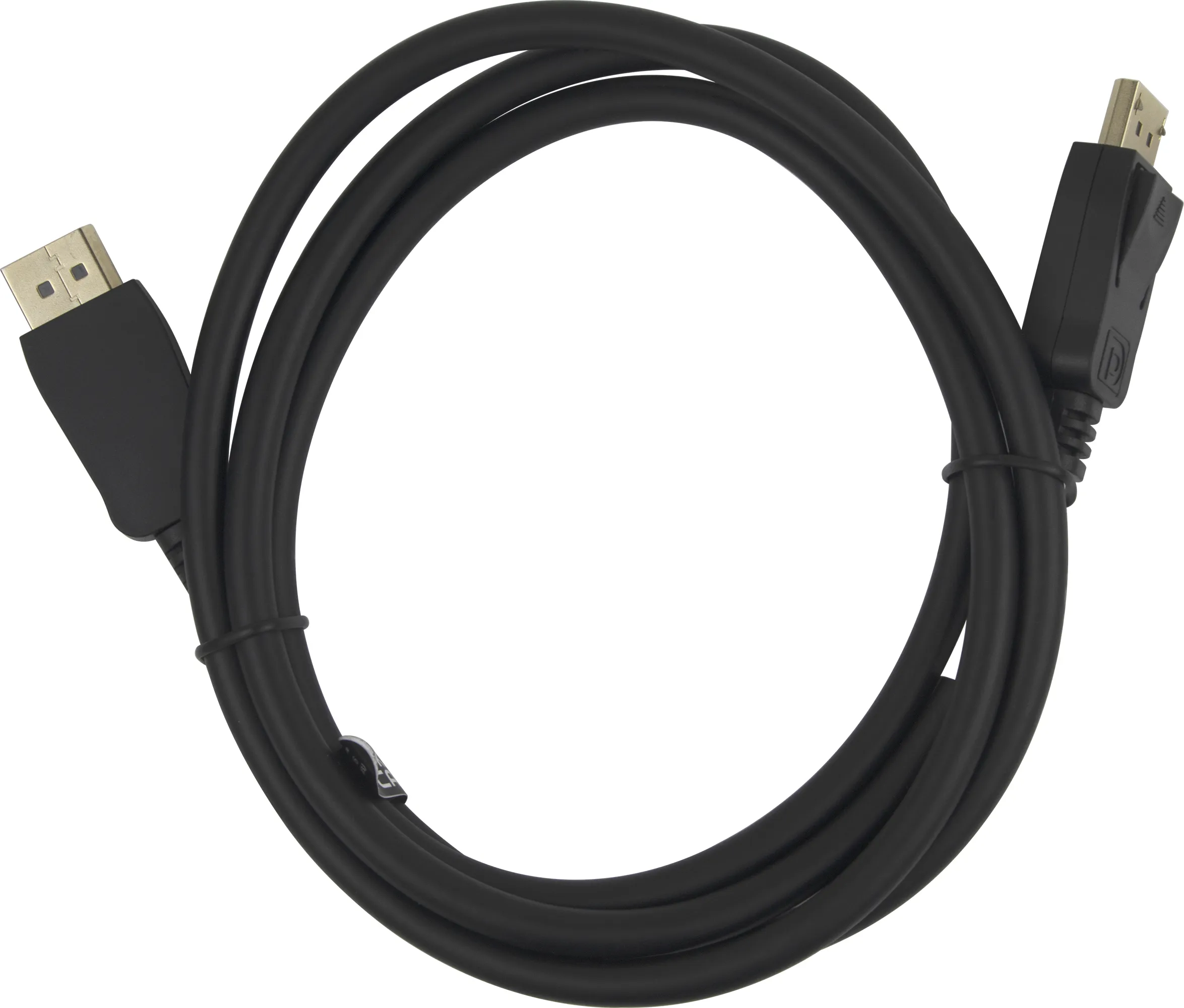 Deltaco DP54 DisplayPort 2.1a -kaapeli, jossa 8K, 1,5 m, musta