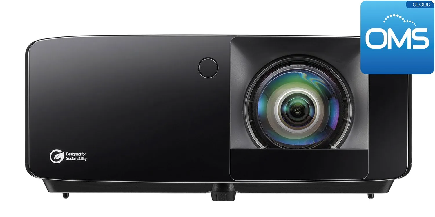 Optoma UHZ36STe Short-Throw DLP 4K UHD 4000 ANSI lm Laser Projector, Black