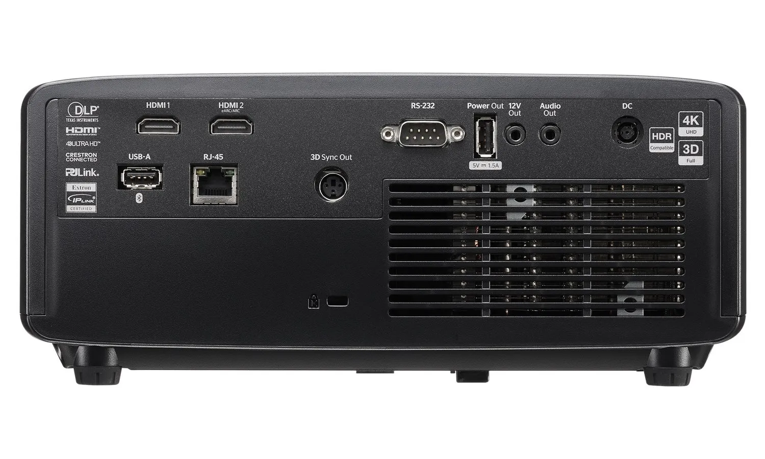 Optoma UHZ36STe Short-Throw DLP 4K UHD 4000 ANSI lm Laser Projector, Black