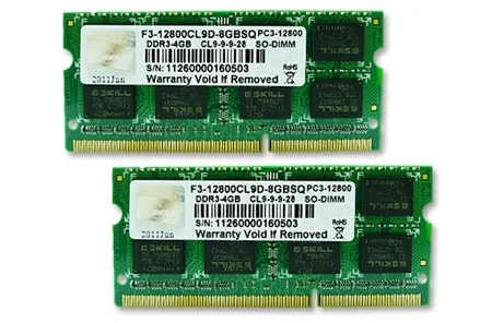 G.Skill DDR3 SO-DIMM 8GB 1600-999 SQ Dual