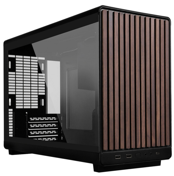 Lian Li A3 Wood - Micro-ATX chassi med fönster, Svart