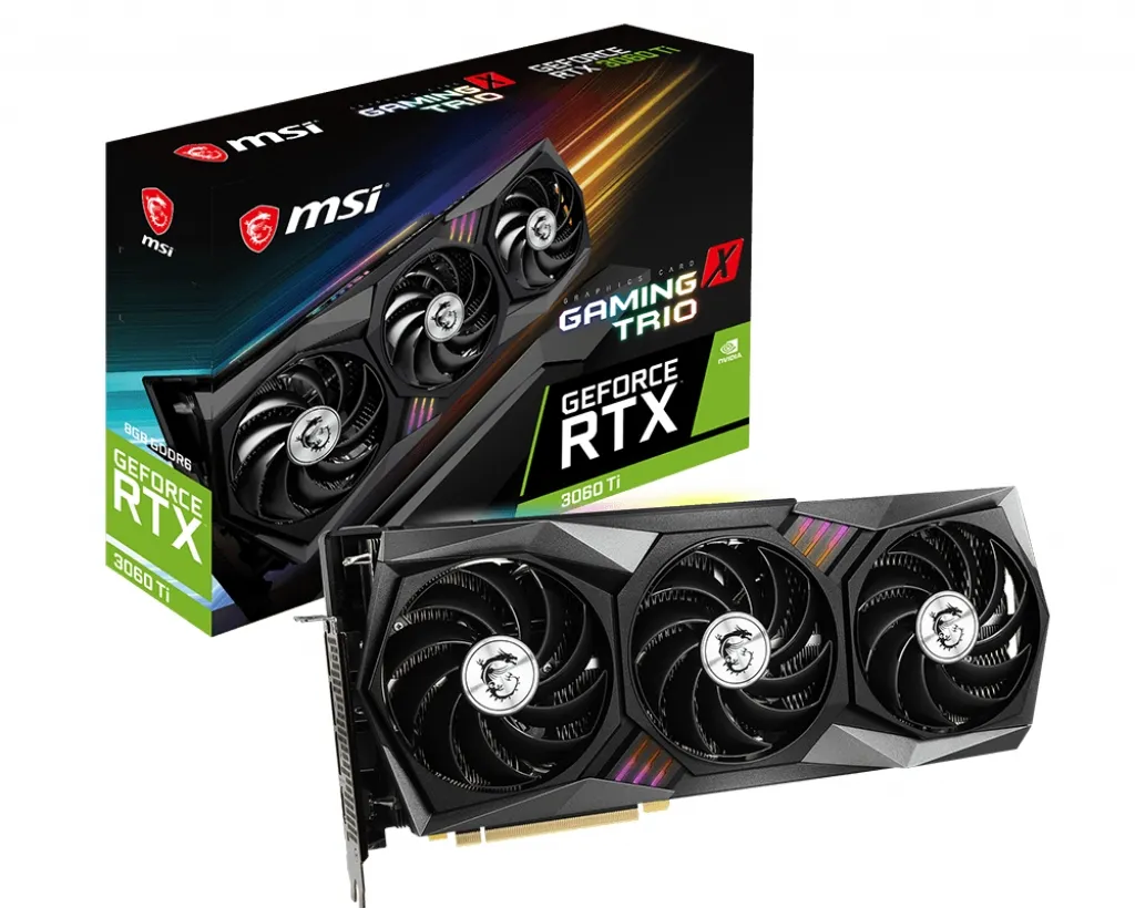 MSI GeForce RTX 3060 Ti Gaming X TRIO 8 Gt -n&auml;yt&ouml;nohjain