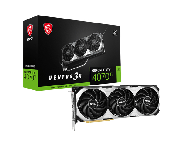 MSI GeForce RTX 4070 Ti VENTUS 3X E 12G OC -graphics card