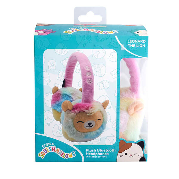 Squishmallows Plush Leonard Wireless On-ear Headphones, Multicolor
