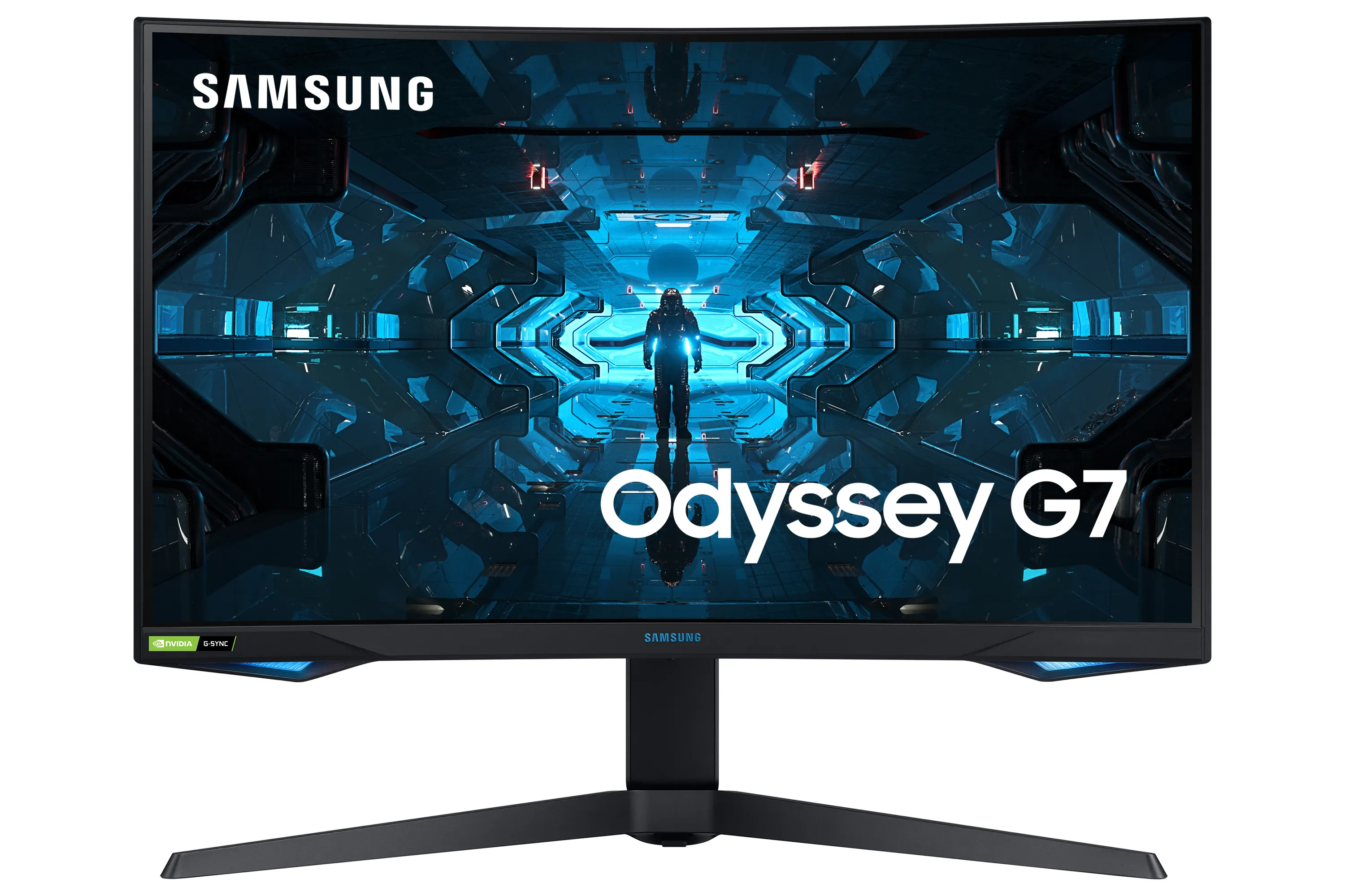 Samsung 27&quot; Odyssey G7, QHD, VA -kaareva pelin&auml;ytt&ouml;