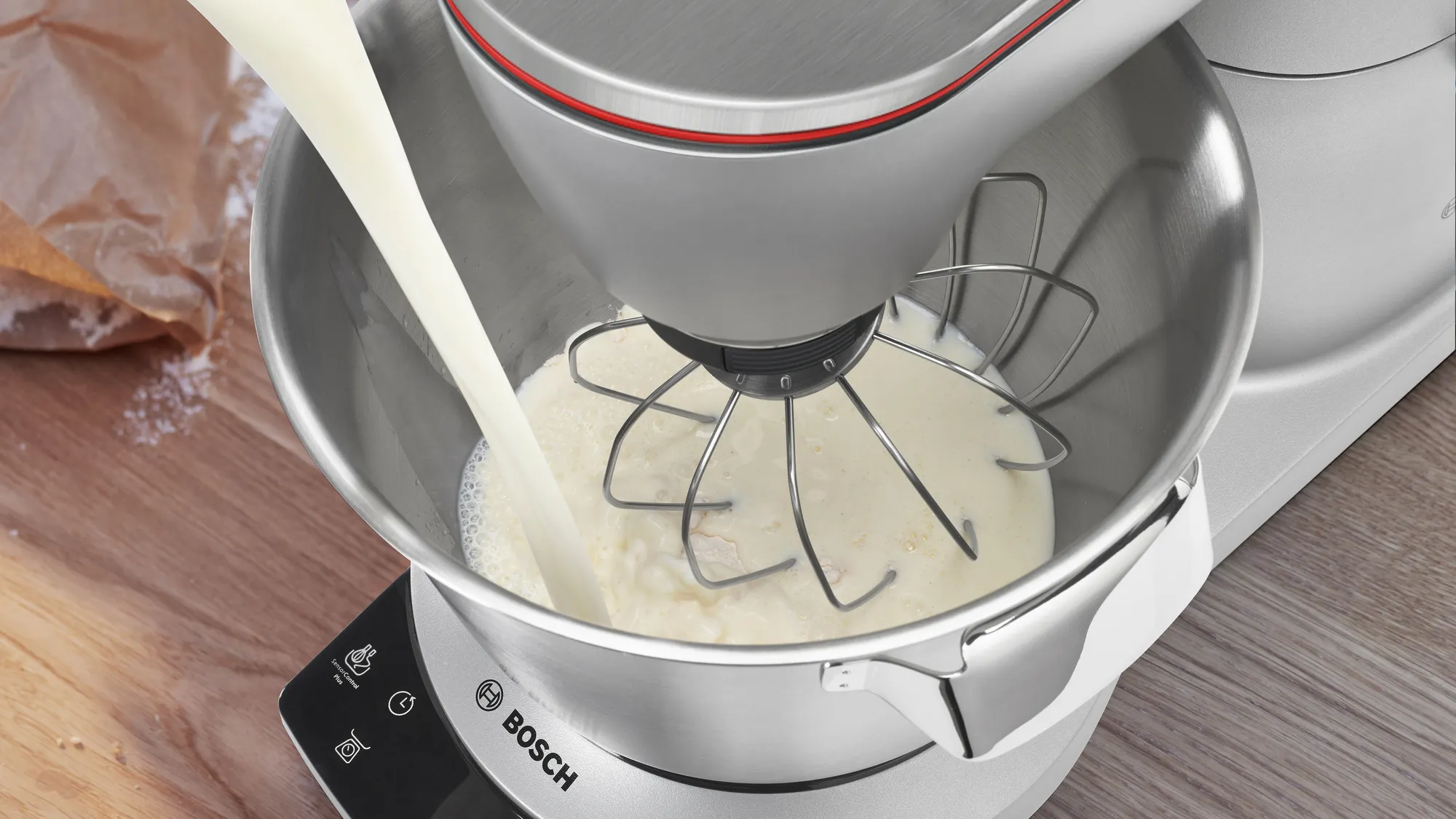 Bosch OptiMUM MUM9AX5S00 K&oslash;kkenmaskine 5.5liter S&oslash;lv/sort