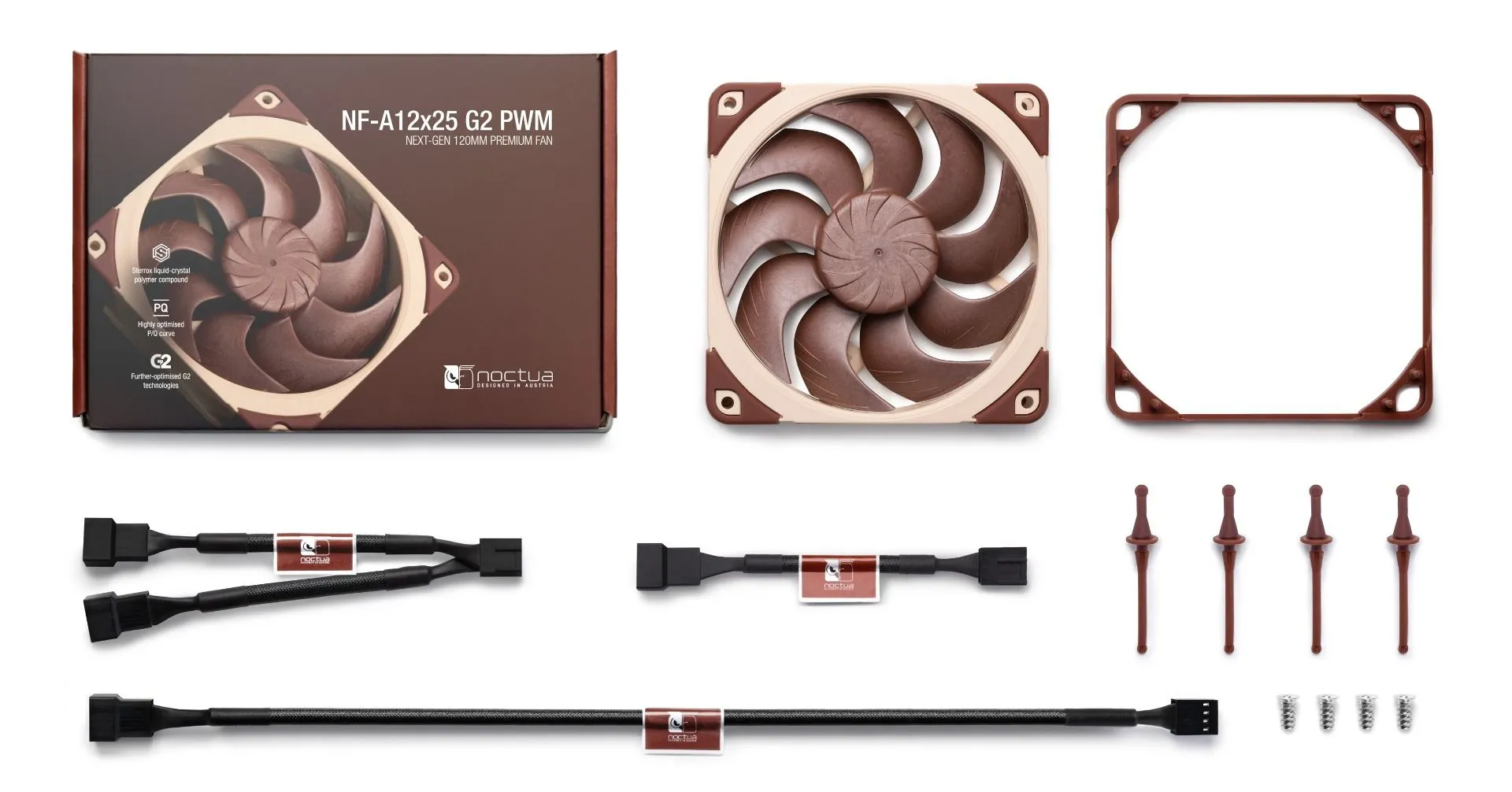 Noctua NF-A12x25 G2 PWM Premium 120x25mm - chassi fläkt
