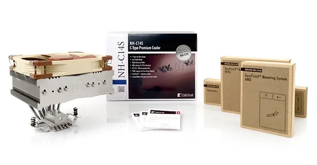 Noctua NH-C14S, 140 mm CPU-kylare, Brown