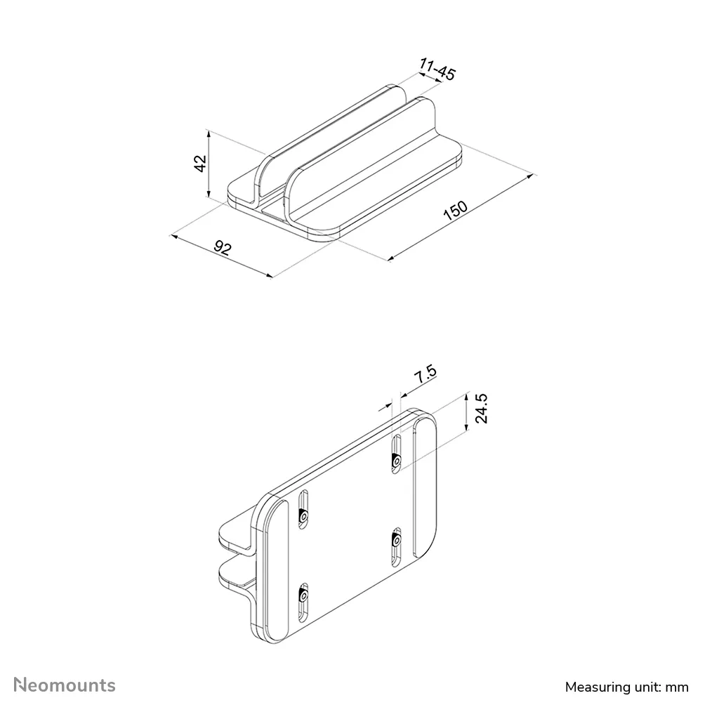 NEOMOUNTS BY NEWSTAR Vertical Laptop Stand