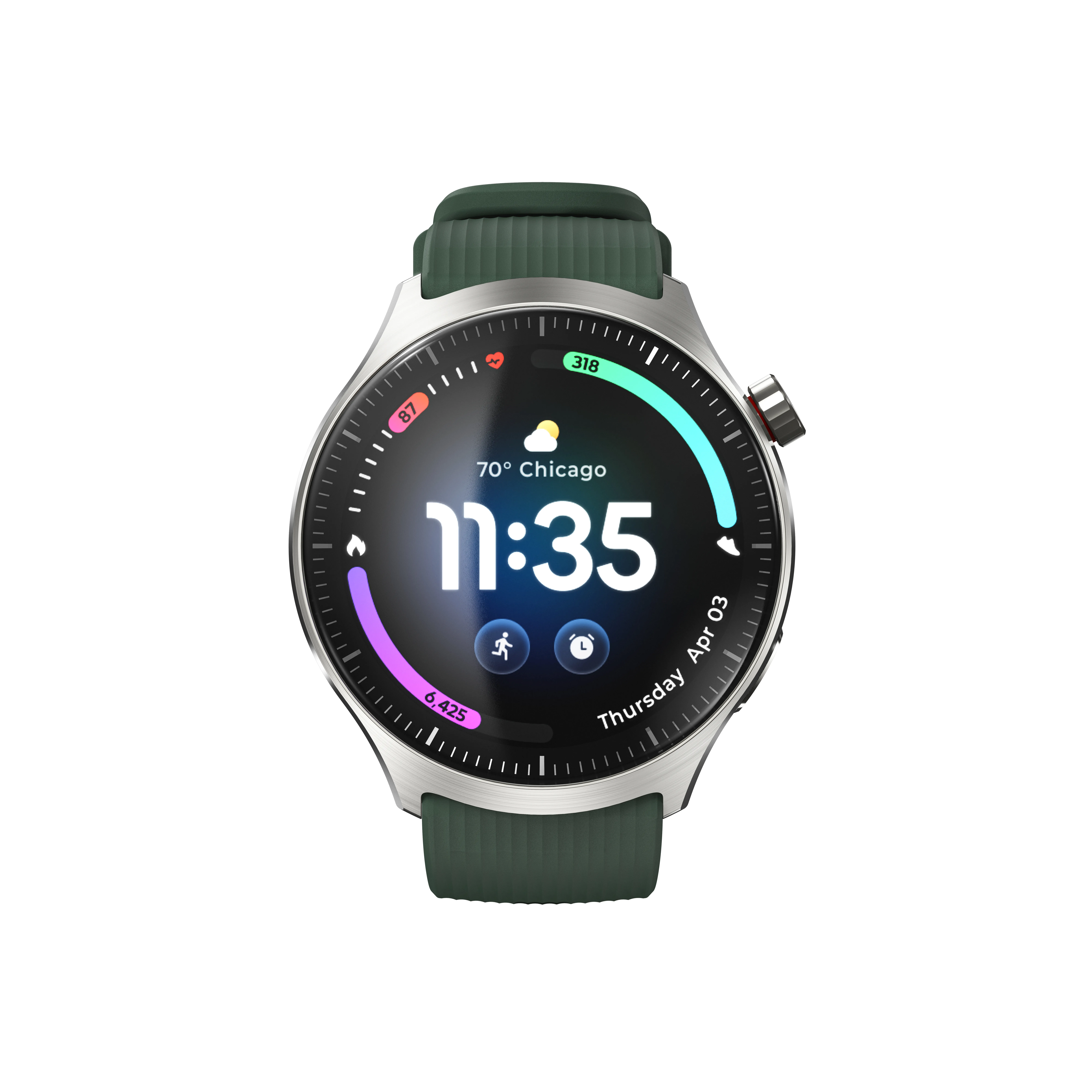 Motorola Watch Ultra Mountain View 4G, 46mm Smartwatch, Brown/Green