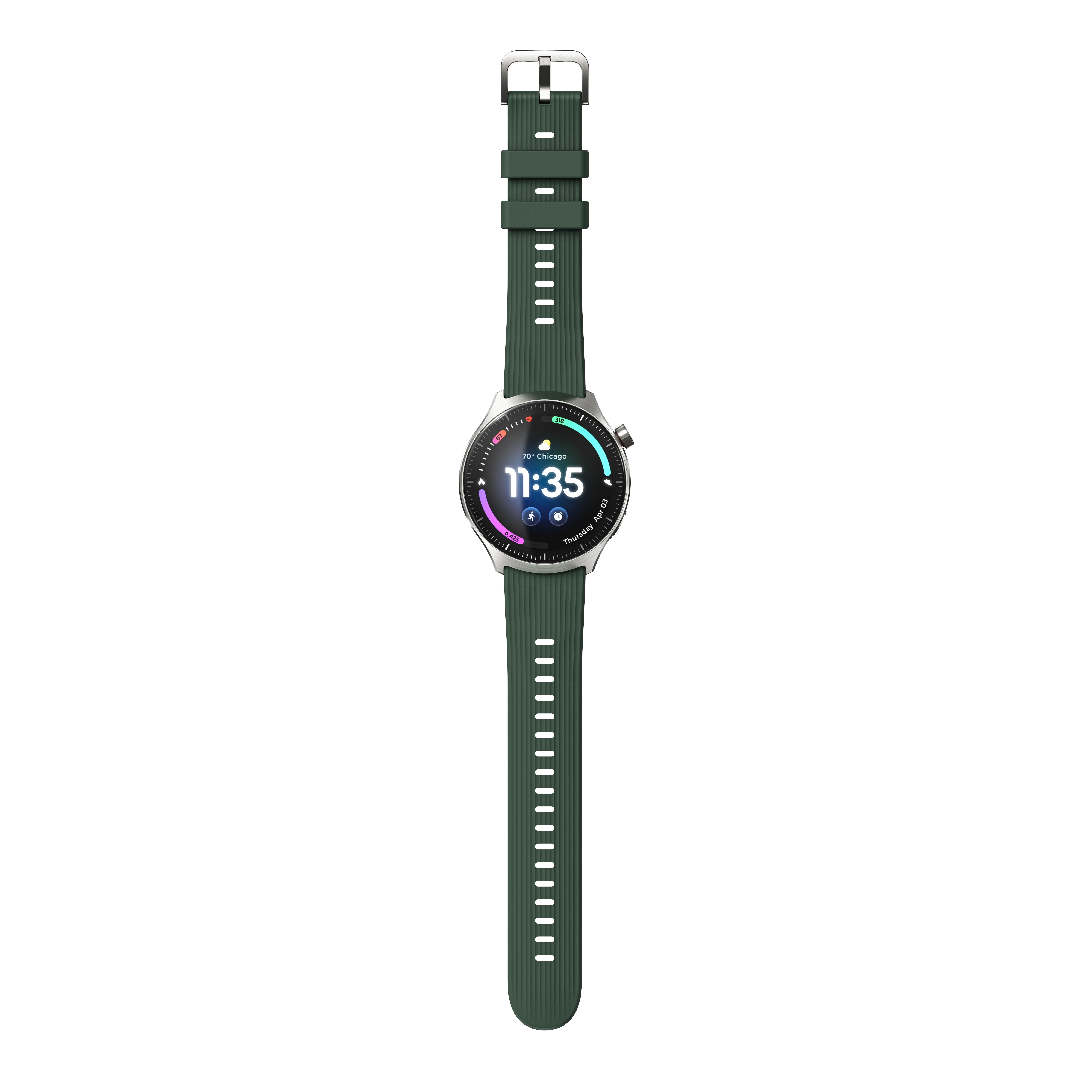 Motorola Watch Ultra Mountain View 4G, 46mm Smartwatch, Brown/Green