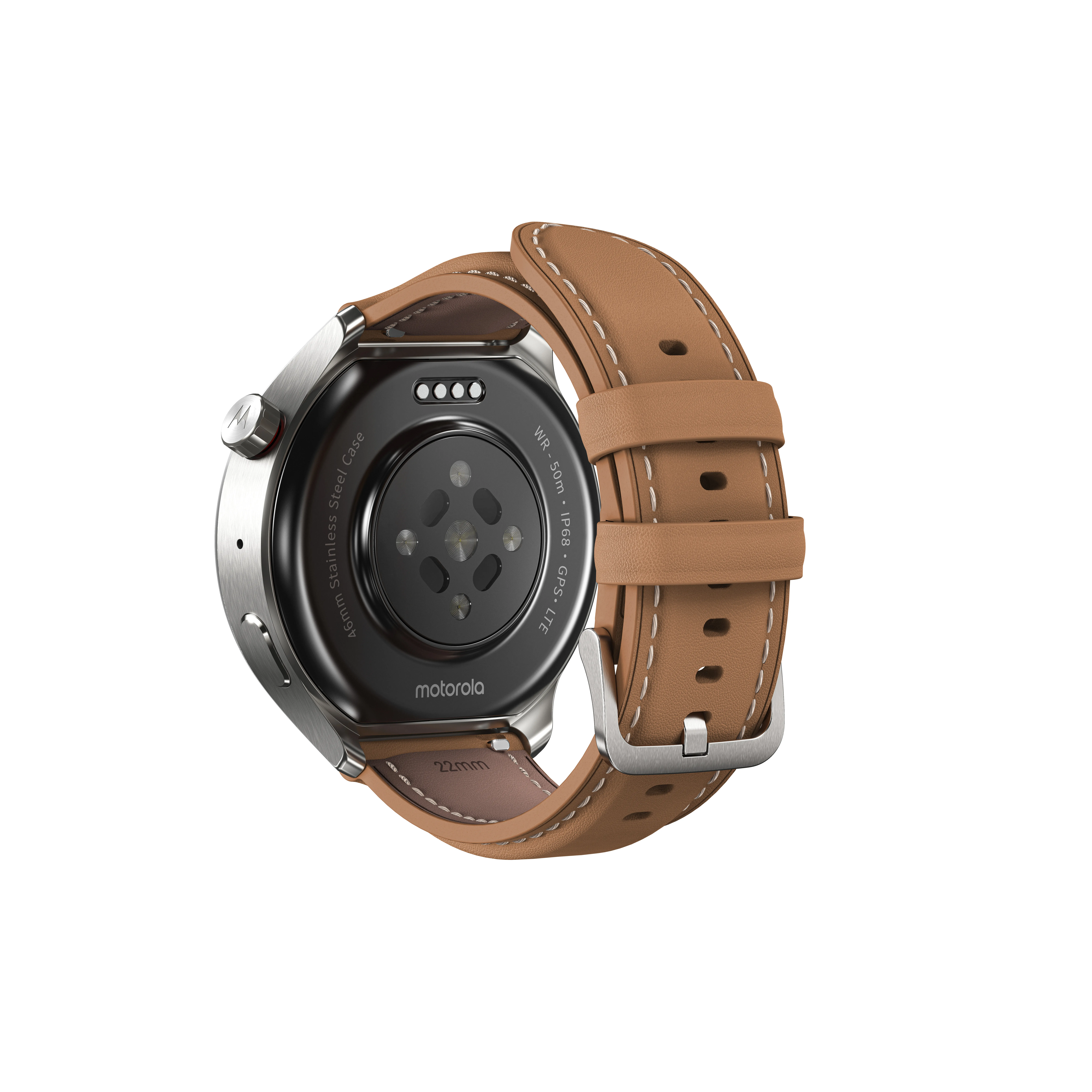 Motorola Watch Ultra Mountain View 4G, 46mm Smartwatch, Brown/Green