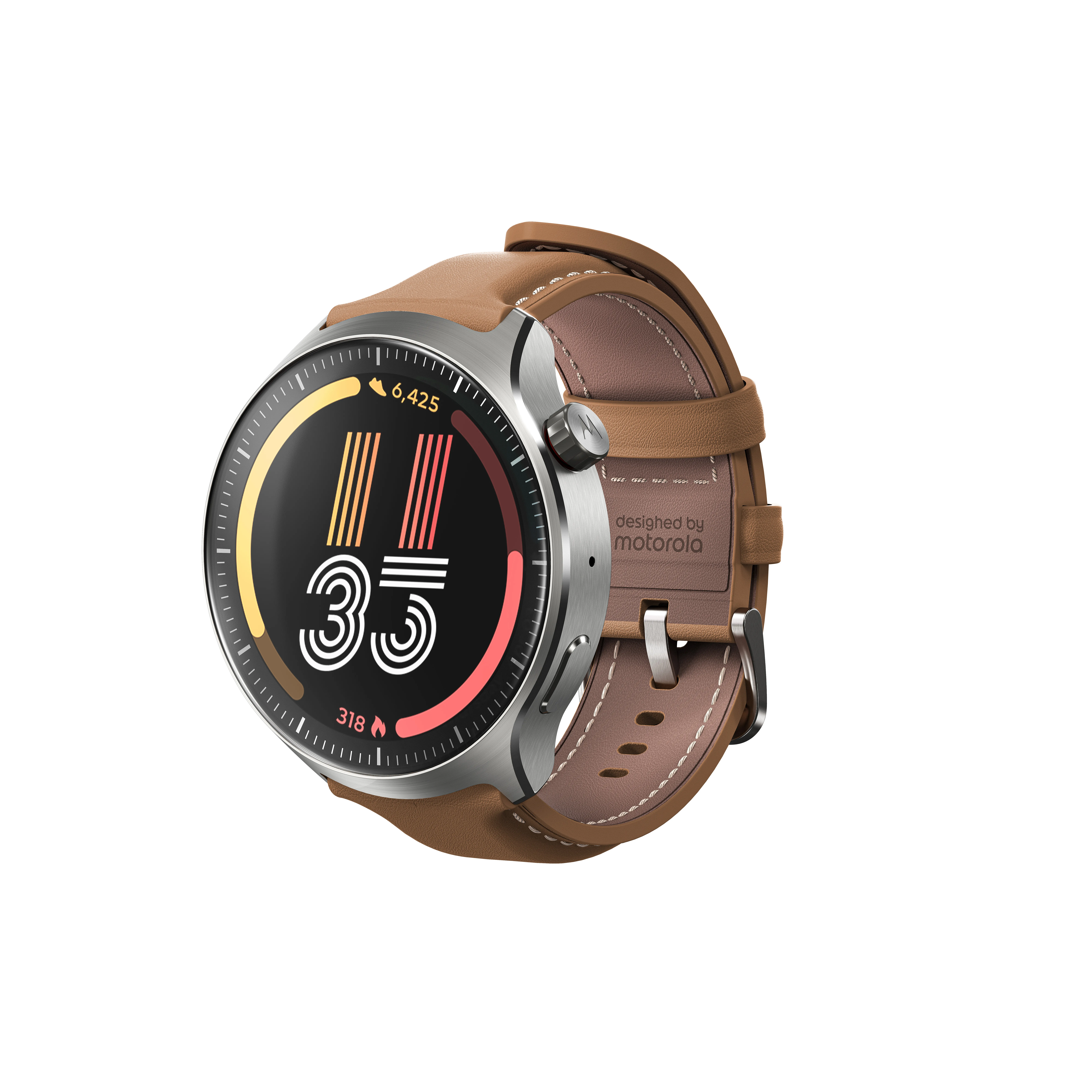 Motorola Watch Ultra Mountain View 4G, 46mm Smartwatch, Brown/Green