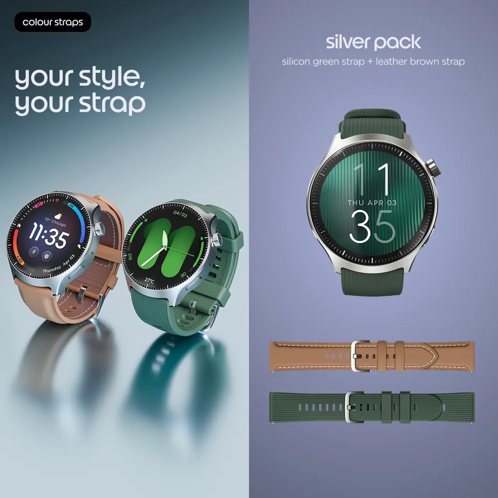 Motorola Watch Ultra Mountain View 4G, 46mm Smartwatch, Brown/Green
