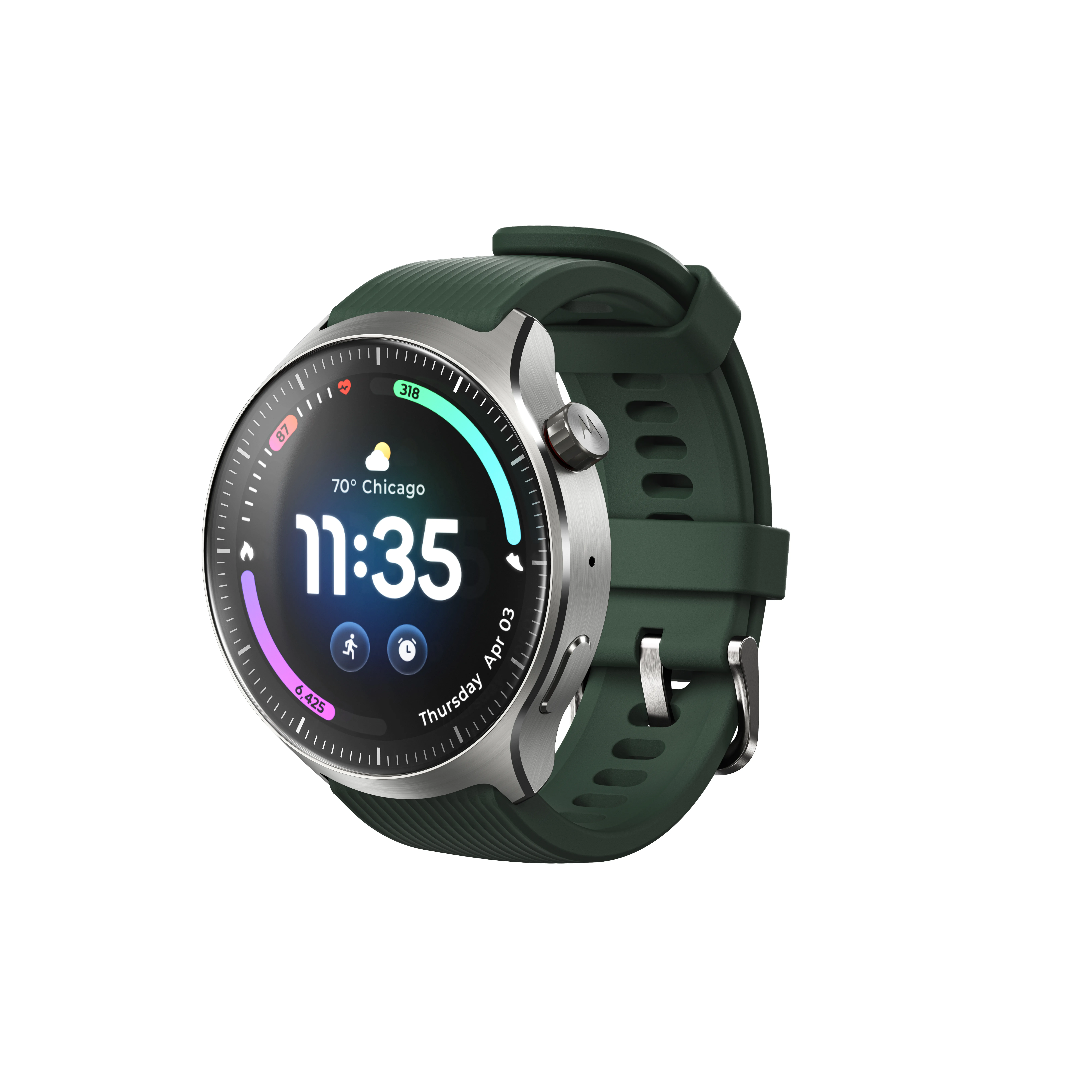 Motorola Watch Ultra Mountain View 4G, 46mm Smartwatch, Brown/Green
