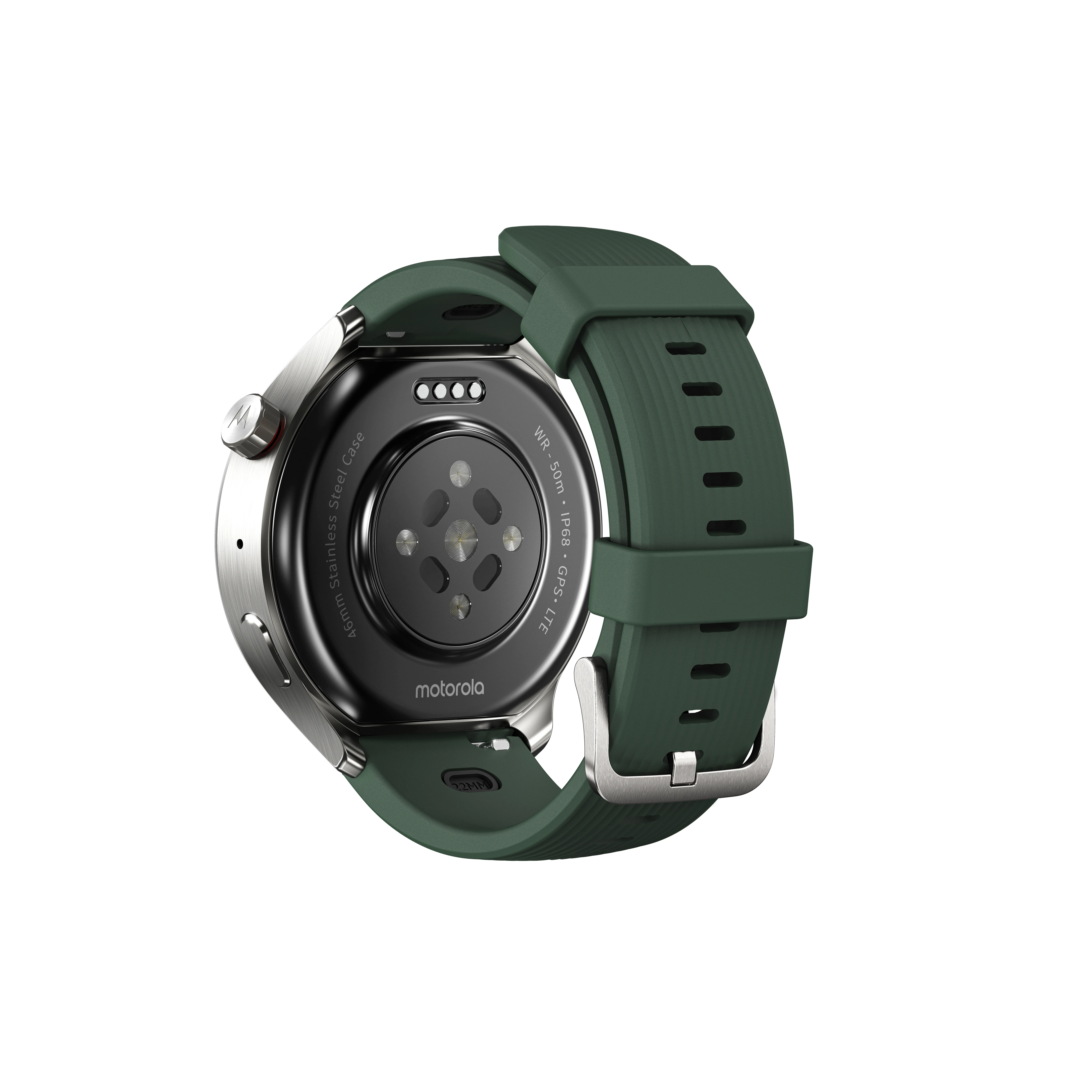 Motorola Watch Ultra Mountain View 4G, 46mm Smartwatch, Brown/Green