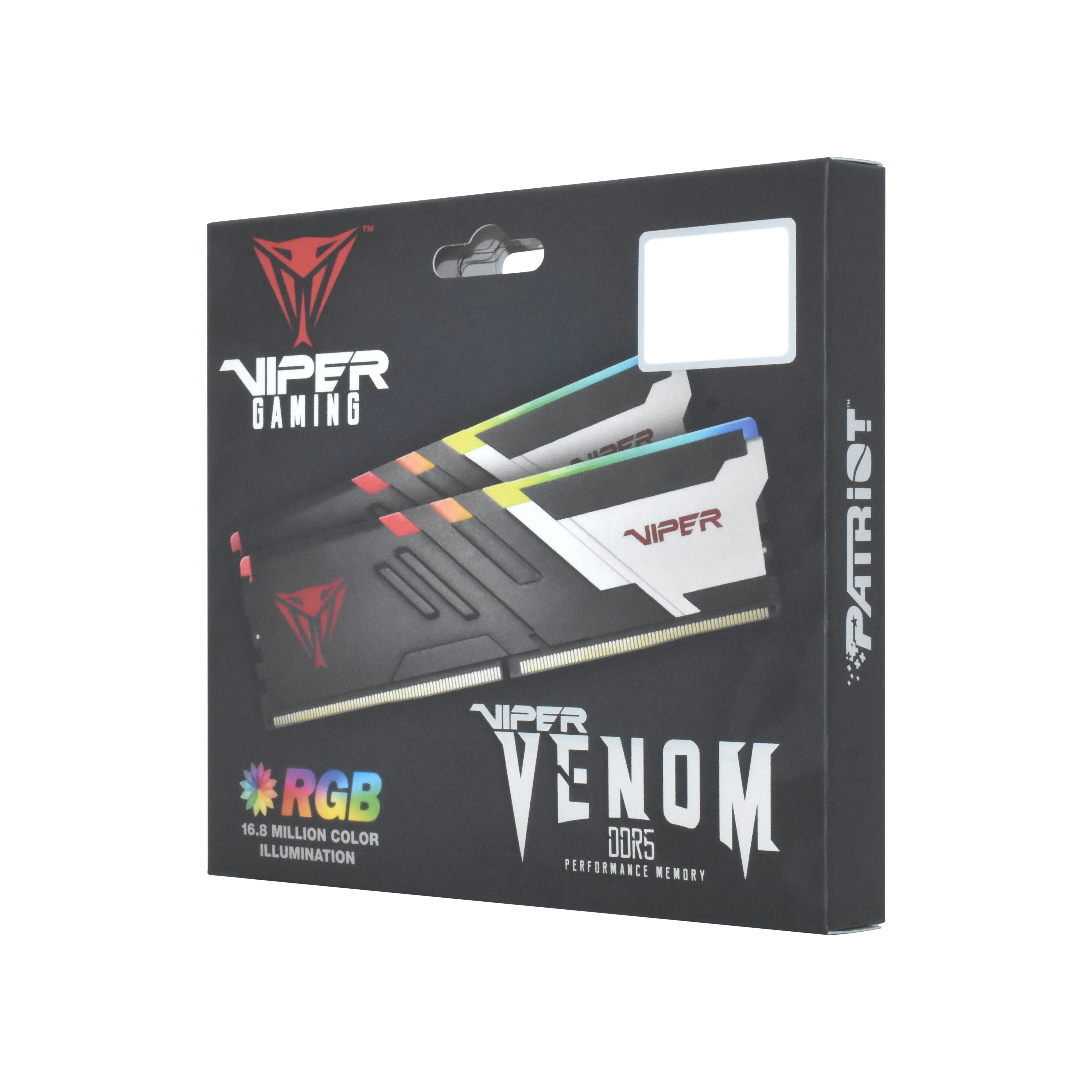 Patriot Viper Venom RGB 32 GB (2 x 16 GB) DDR5 6600 MHz, CL34 - minne Patriot Viper Venom RGB 32 GB (2 x 16 GB) DDR5 6600 MHz, CL34 - minne