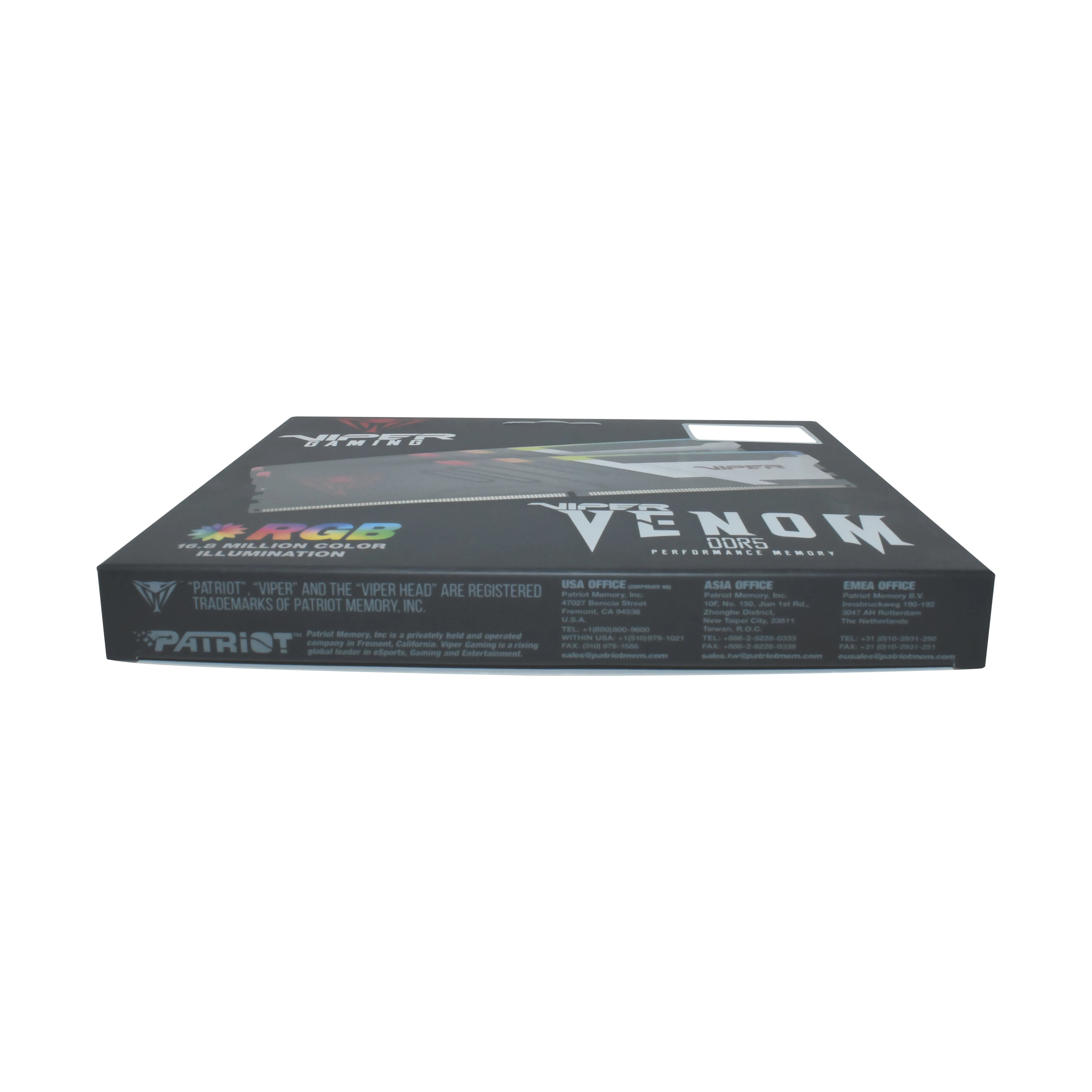 Patriot Viper Venom RGB 32 GB (2 x 16 GB) DDR5 6600 MHz, CL34 - minne Patriot Viper Venom RGB 32 GB (2 x 16 GB) DDR5 6600 MHz, CL34 - minne