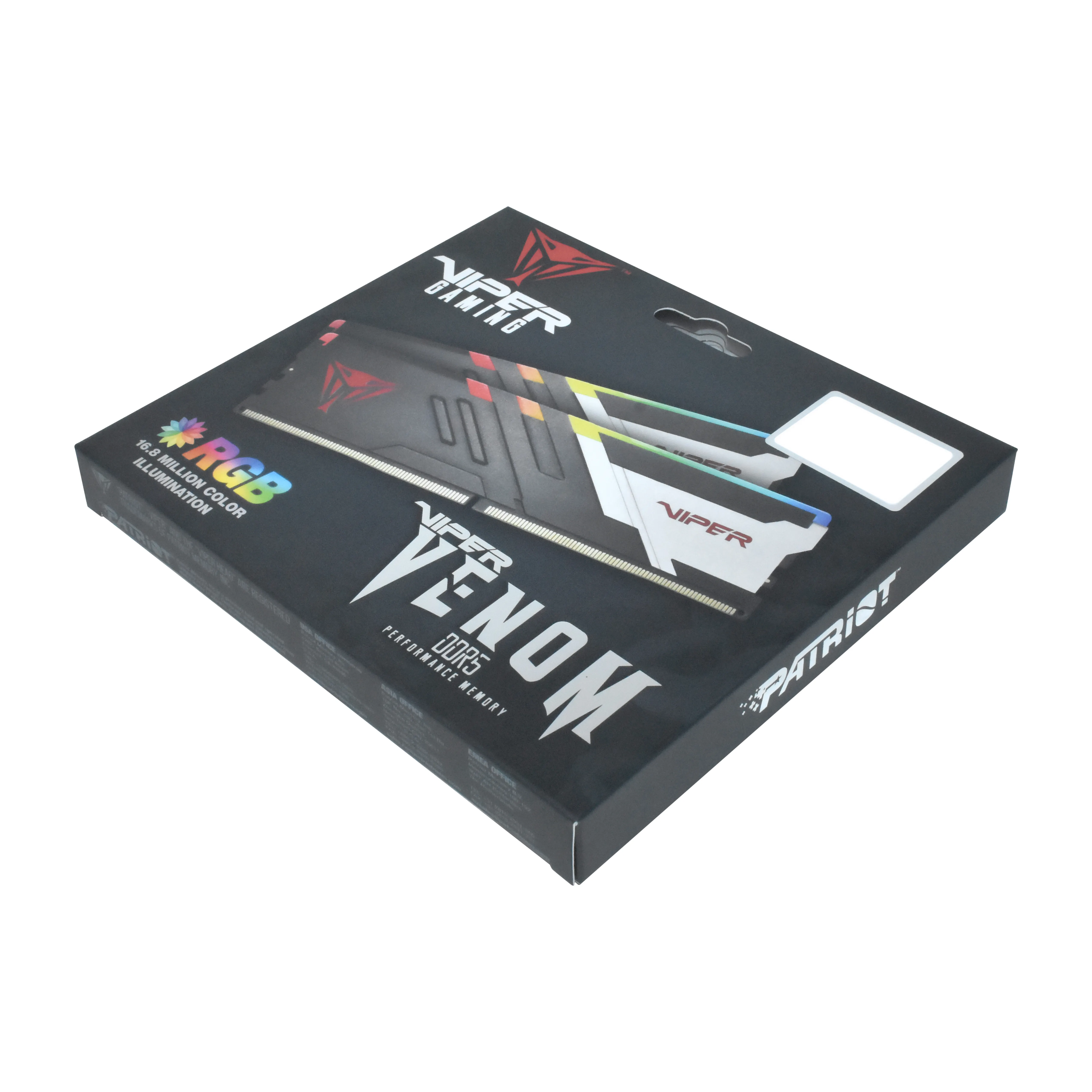 Patriot Viper Venom RGB 32 GB (2 x 16 GB) DDR5 6600 MHz, CL34 - minne Patriot Viper Venom RGB 32 GB (2 x 16 GB) DDR5 6600 MHz, CL34 - minne