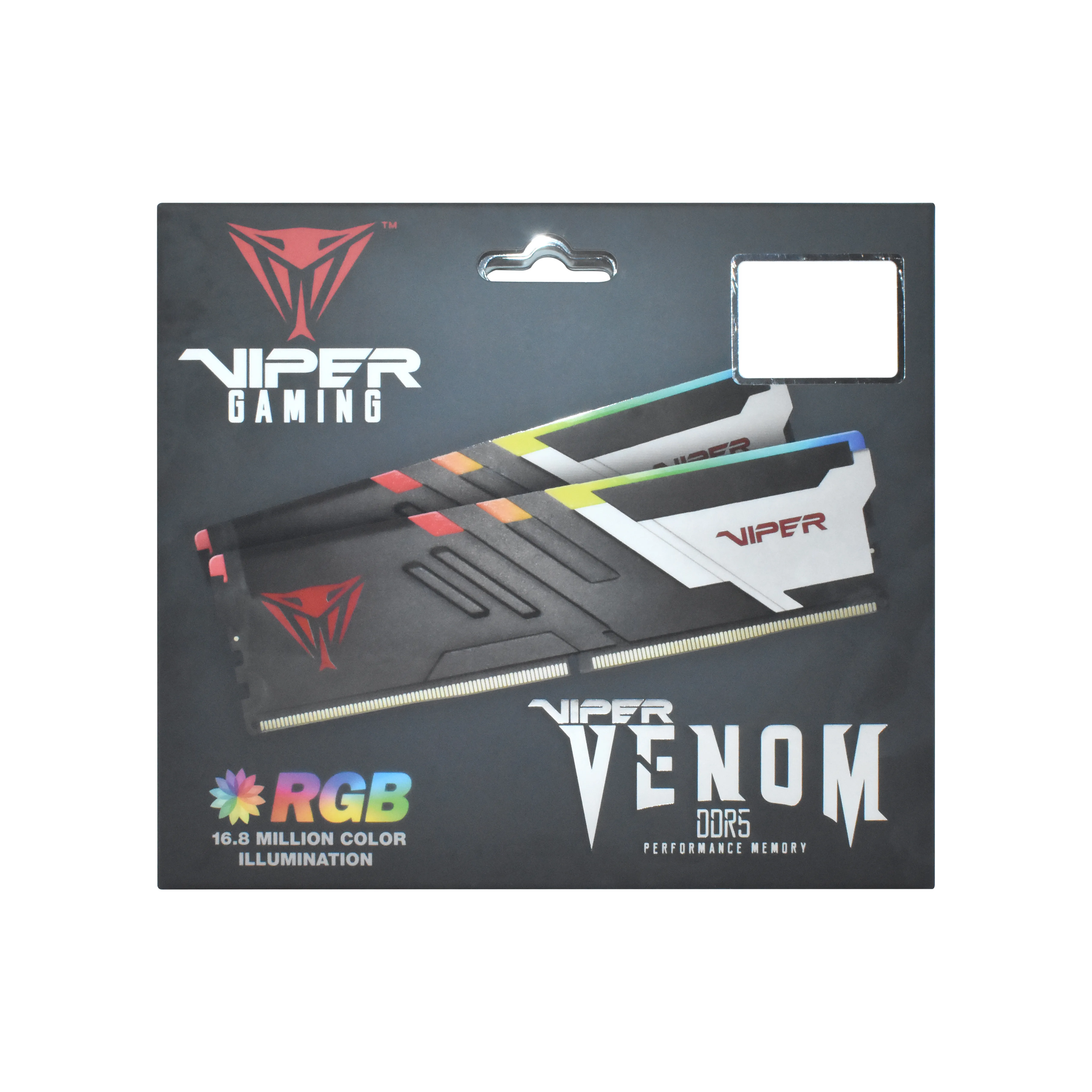 Patriot Viper Venom RGB 32 GB (2 x 16 GB) DDR5 6600 MHz, CL34 - minne Patriot Viper Venom RGB 32 GB (2 x 16 GB) DDR5 6600 MHz, CL34 - minne