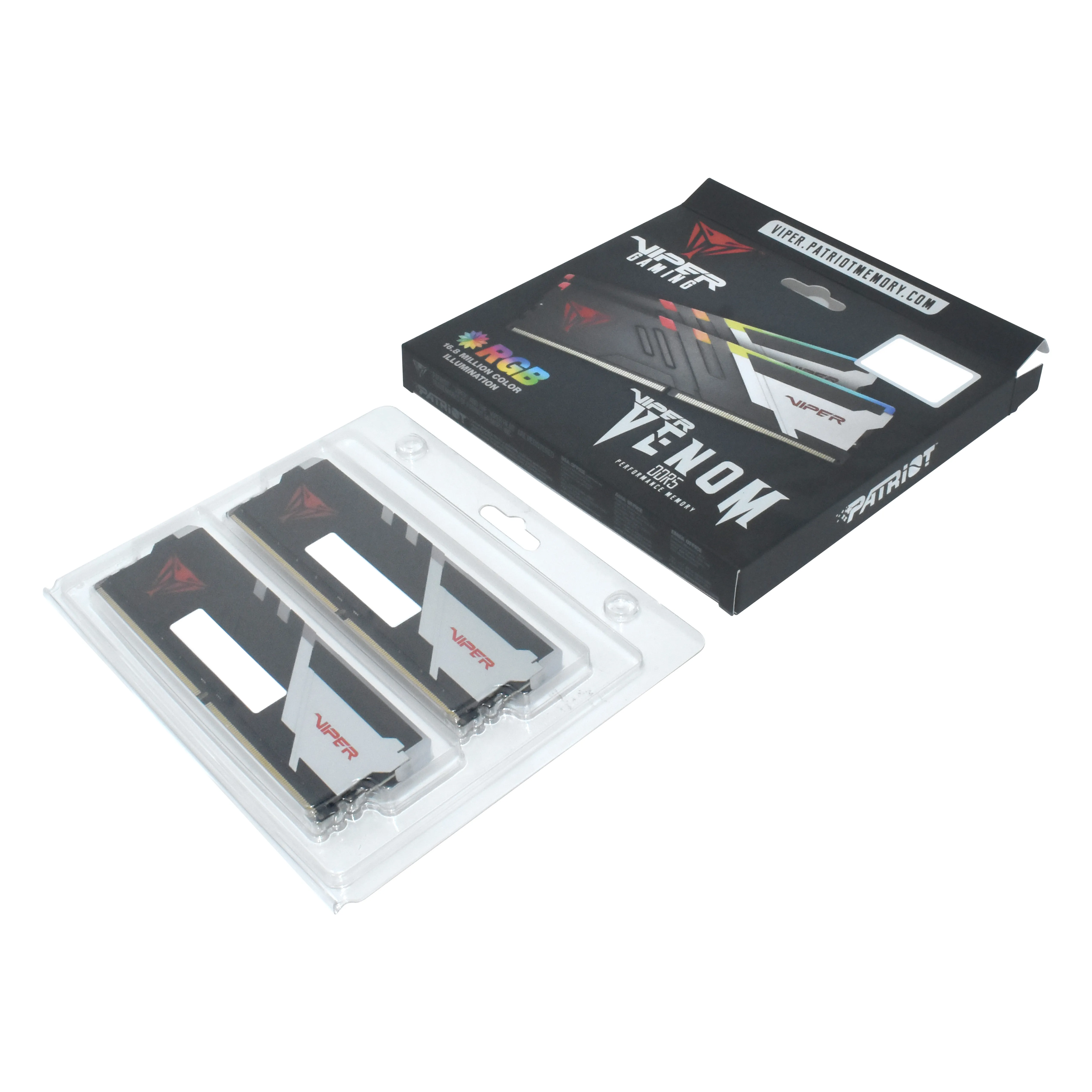 Patriot Viper Venom RGB 32 GB (2 x 16 GB) DDR5 6600 MHz, CL34 - minne Patriot Viper Venom RGB 32 GB (2 x 16 GB) DDR5 6600 MHz, CL34 - minne