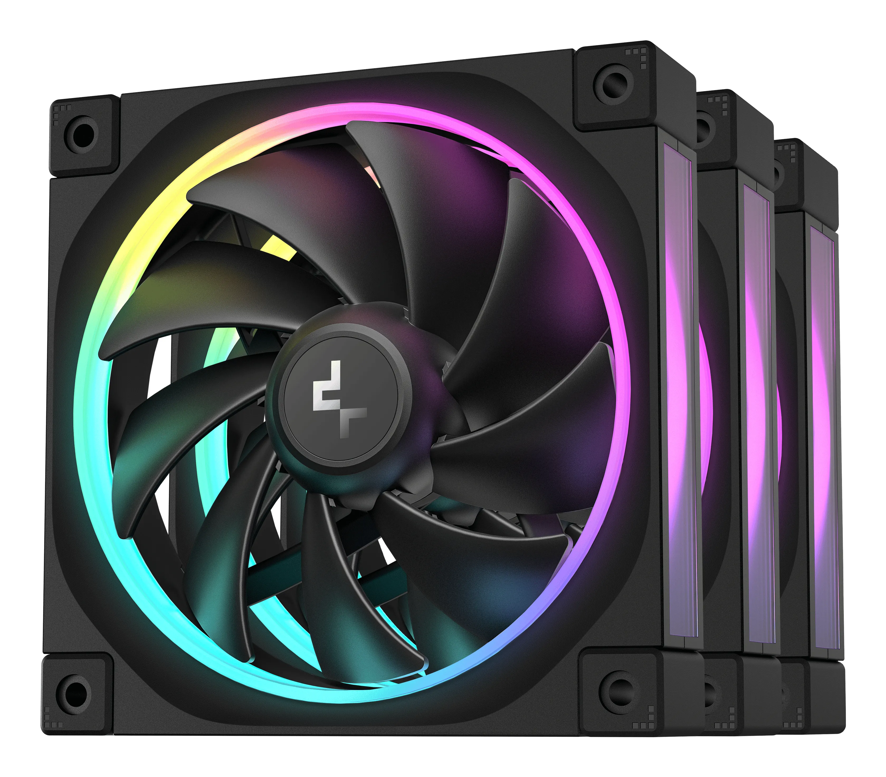 Deepcool FL12 3in1 120mm - case fan, Black, 3pcs
