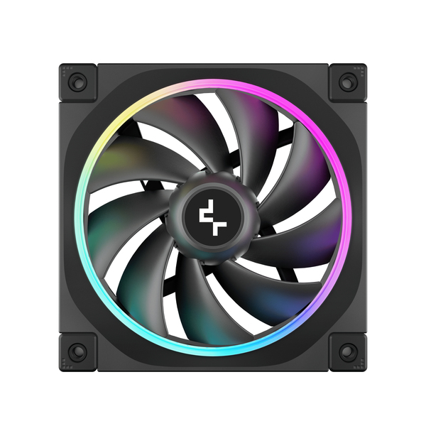 Deepcool FL12 3in1 120mm - chassi fläkt, Svart, 3st