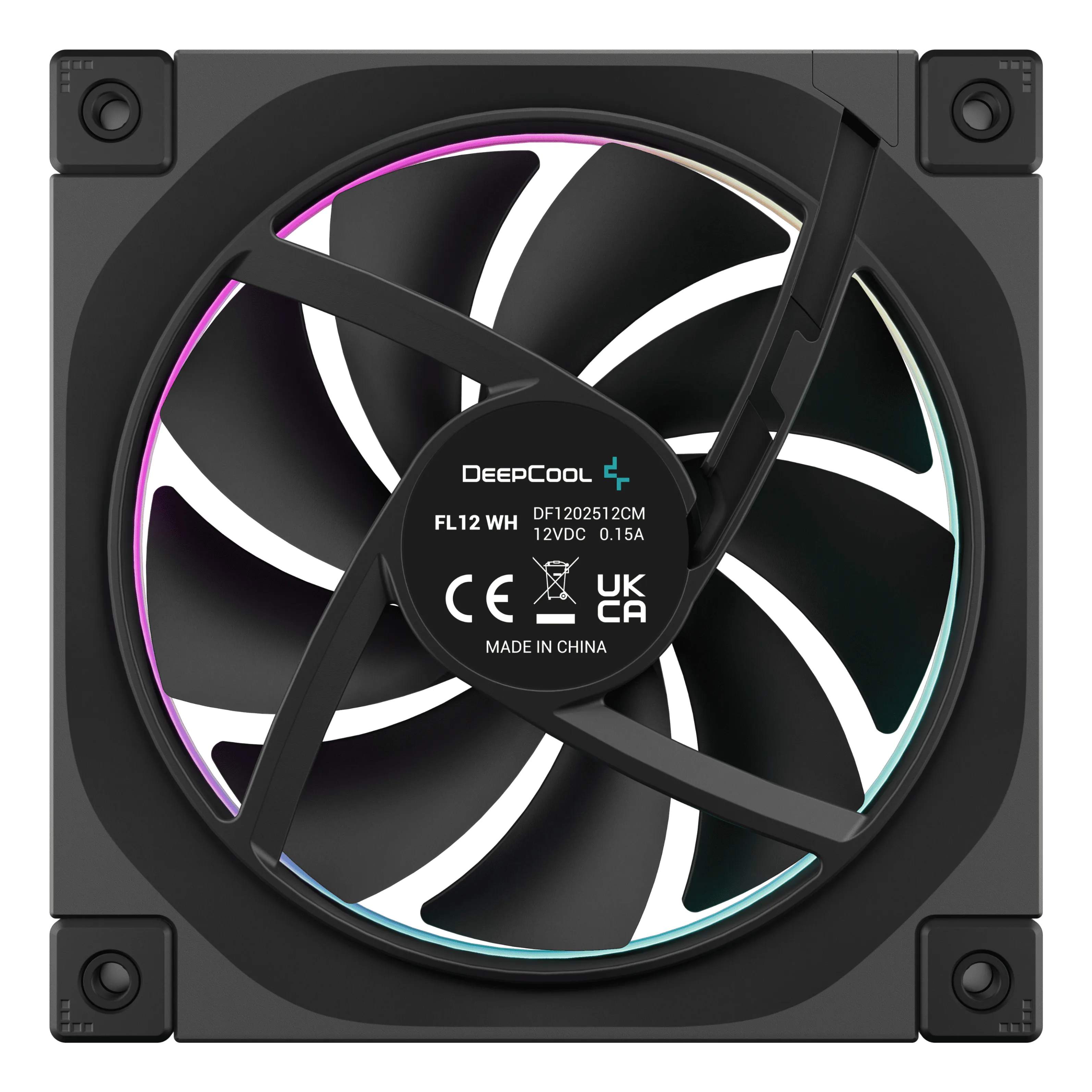 Deepcool FL12 3in1 120mm - case fan, Black, 3pcs