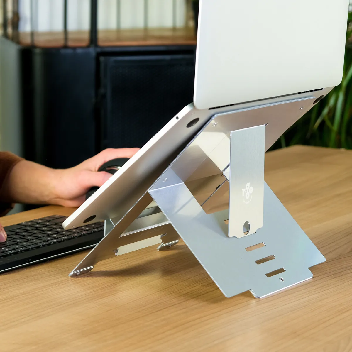 R-Go Riser Flexible Laptop Stand, adjustable, silver