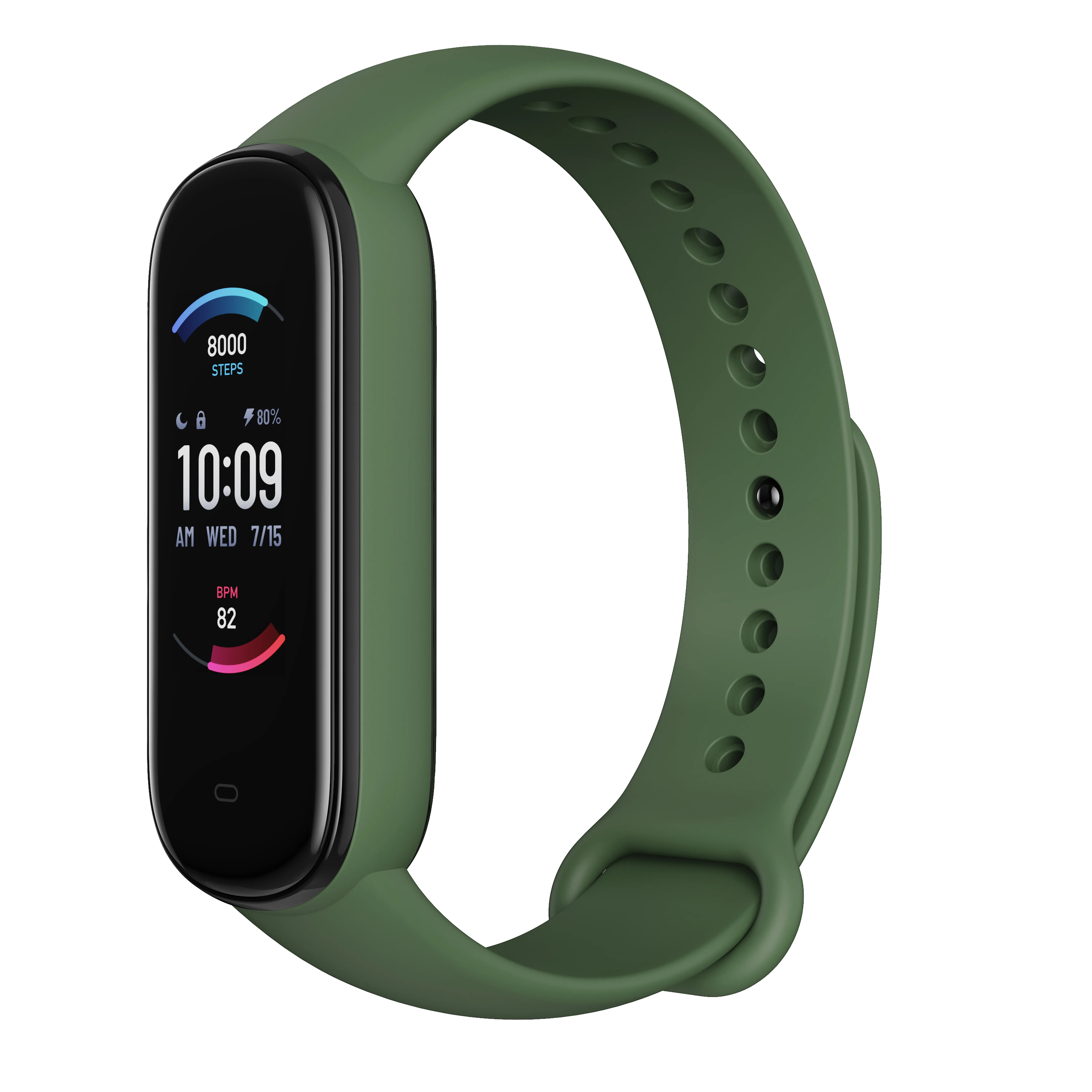 Amazfit Band 5 AMOLED -aktiivisuusranneke, Olive