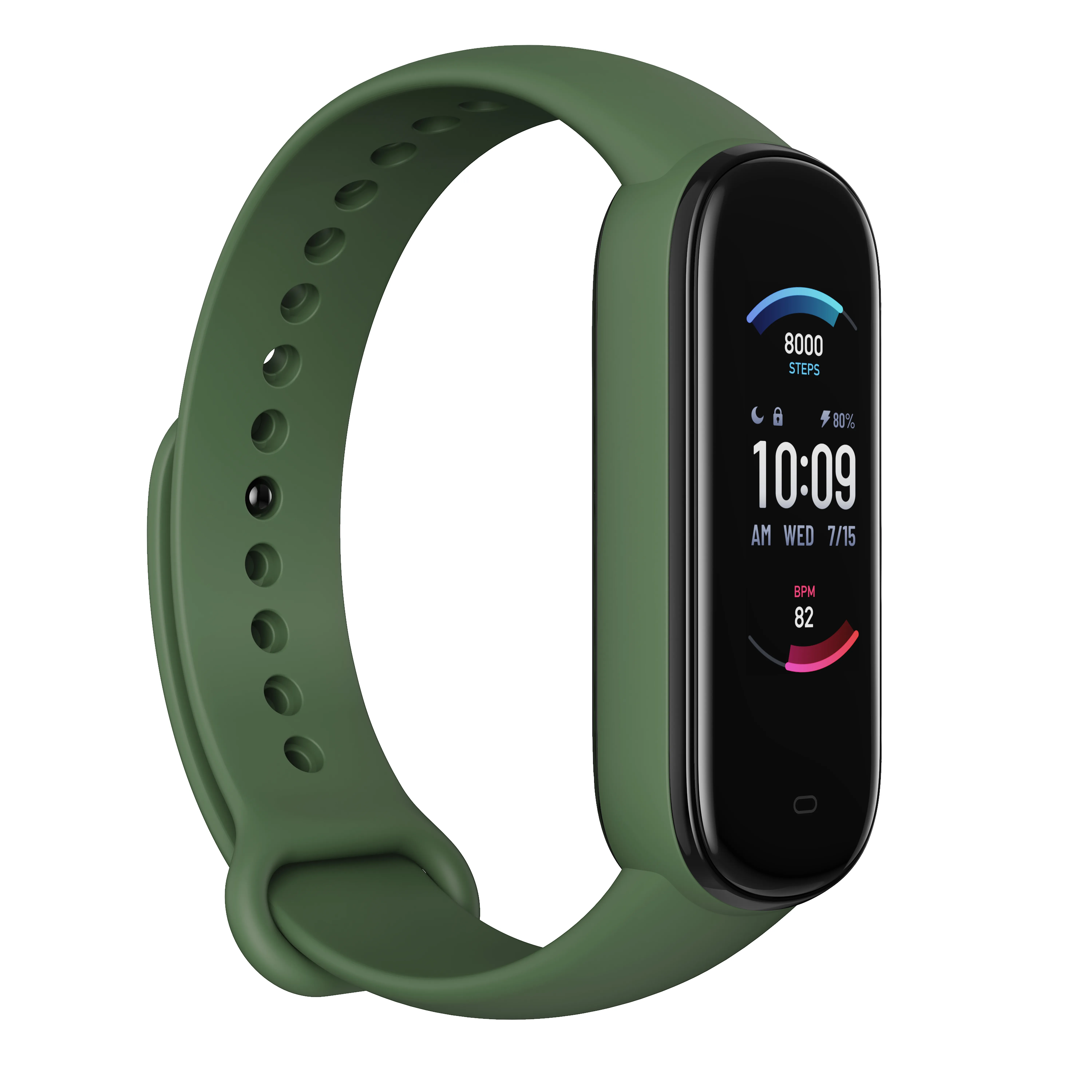 Amazfit Band 5 AMOLED -aktiivisuusranneke, Olive