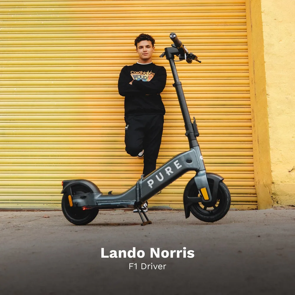 Pure Advance Flex - el-scooter, Platinum SIlver