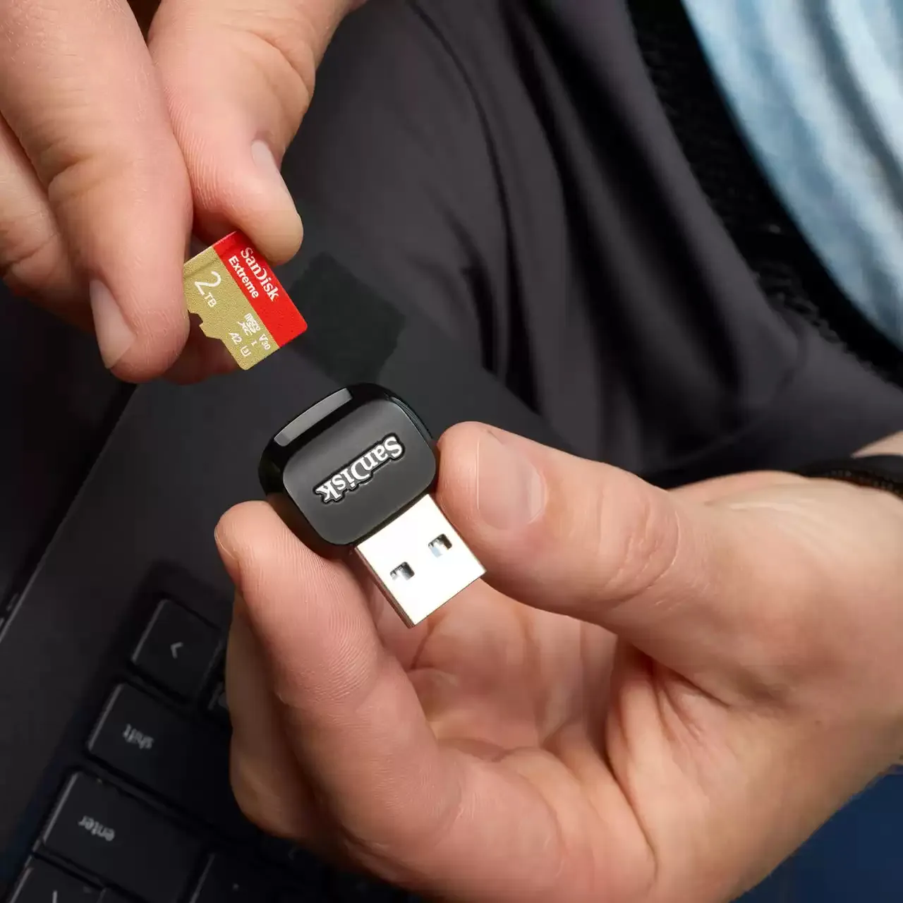 SanDisk Extreme 2TB MicroSDXC - memory card + SD adapter
