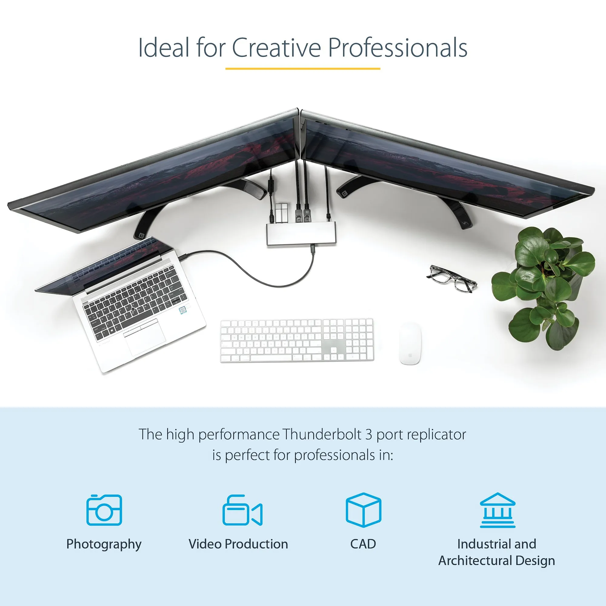 Dock - Thunderbolt 3 Dual 4K 60Hz