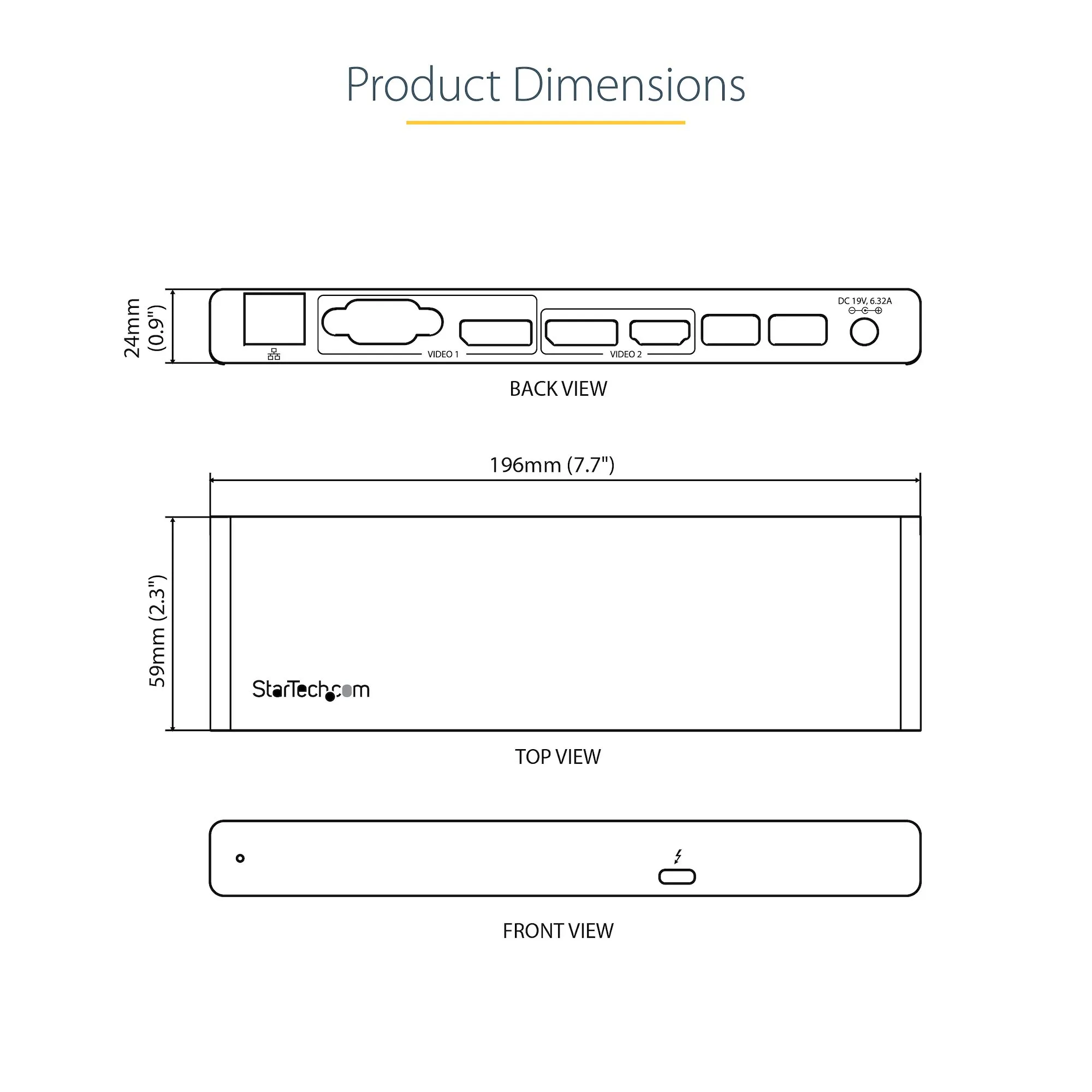 Dock - Thunderbolt 3 Dual 4K 60Hz