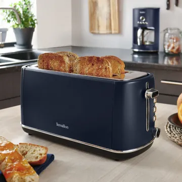 TERRAILLON New Moon 4-Slice Toaster 1550 Watt Dark Blue