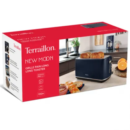 TERRAILLON New Moon 4-Slice Toaster 1550 Watt Dark Blue