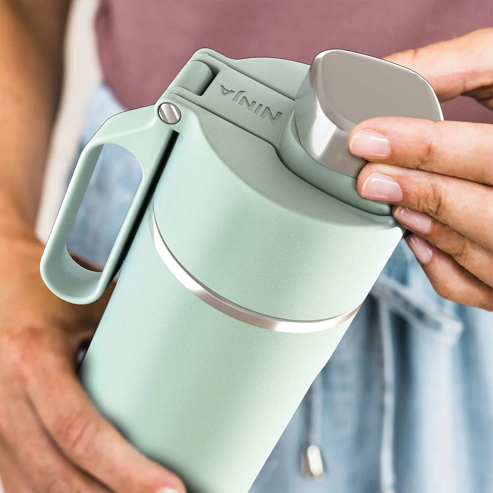 Ninja Thirsti 530ml -matkapullo, minttu