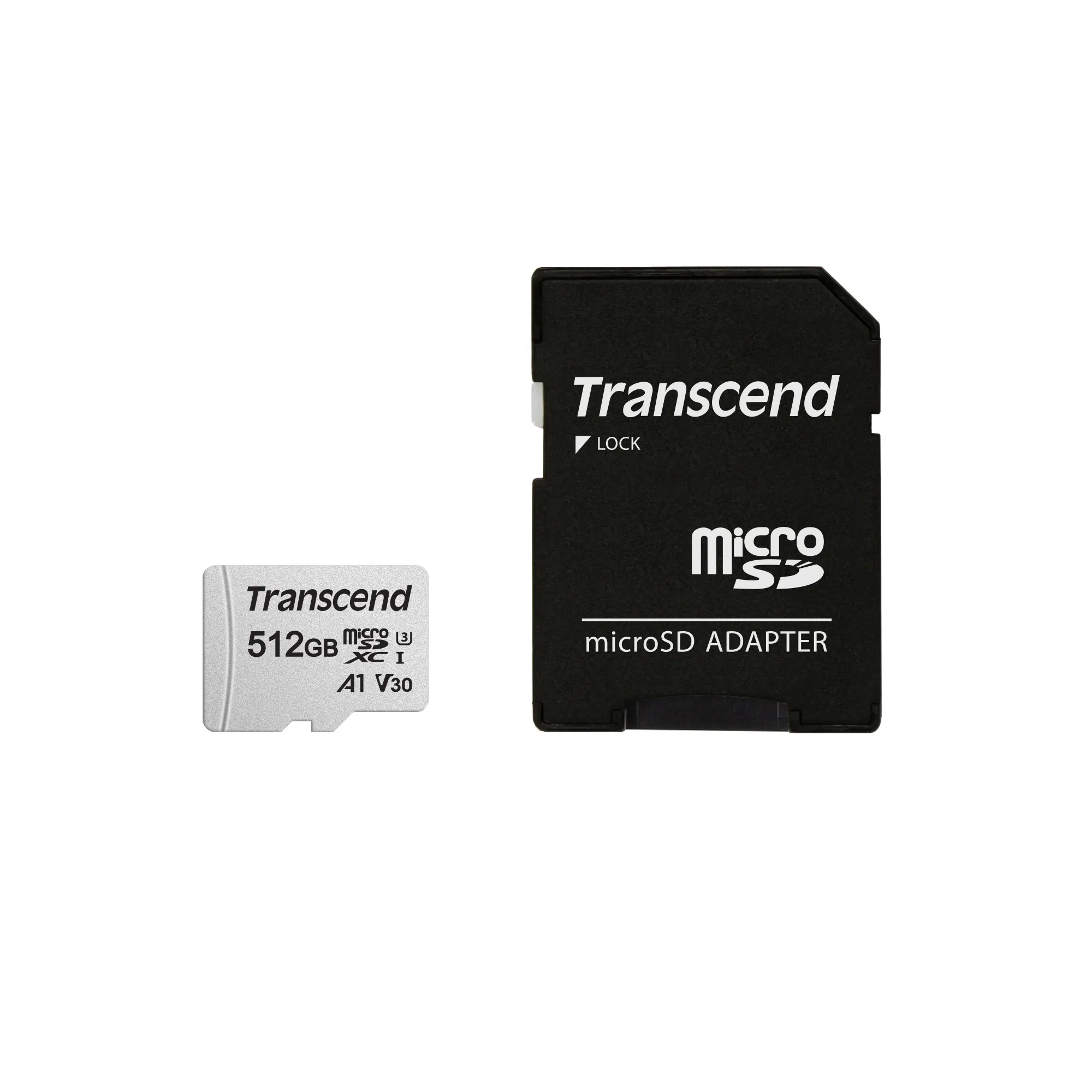 Transcend 300S 512GB MicroSDXC - memory card + SD adapter