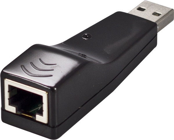 DELTACO USB 2.0 -verkkokortti, 10/100Mbps Ethernet, 1xRJ45, musta