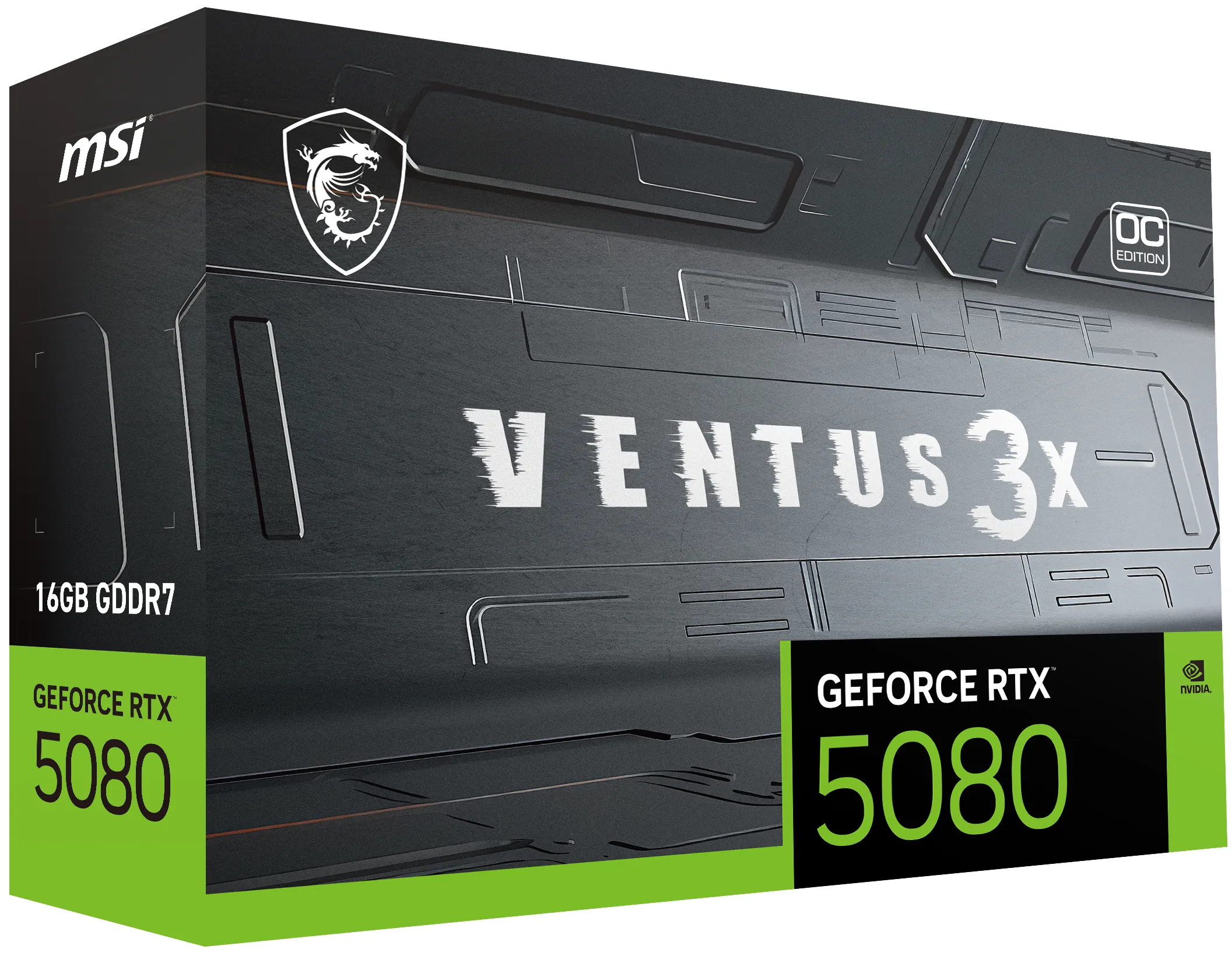 GeForce RTX 5080 Ventus 3X OC PLUS 16 GB GDDR7 - grafikkort