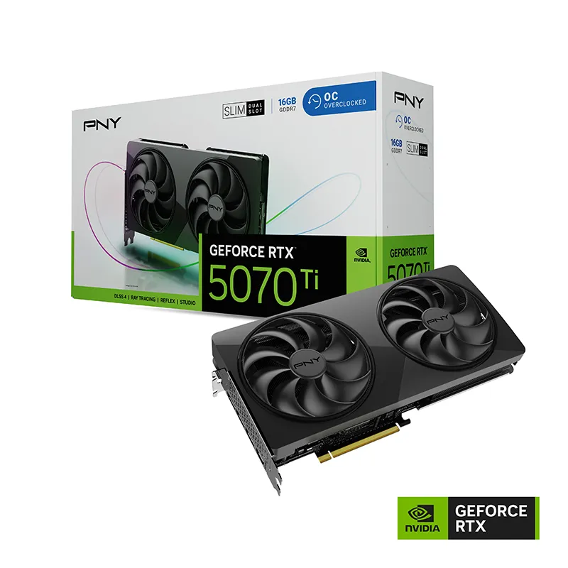 PNY GeForce RTX 5070 Ti Slim OC 16 GB grafikkort